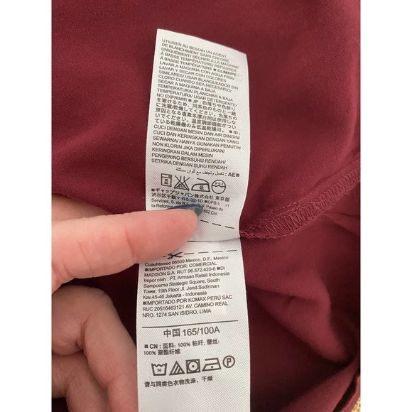 New Old Navy Shift Dress Large Burgundy Long Sleeve Lace V Neck - Picture 8 of 10